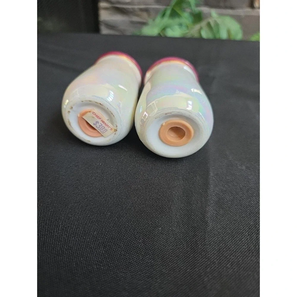 VTG Iridescent SMOKEY MOUNTAINS  Souvenirs Salt and Pepper Shakers